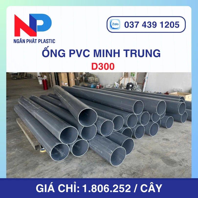 Ống Nhựa UPVC D280 Minh Trung Bơm Cát